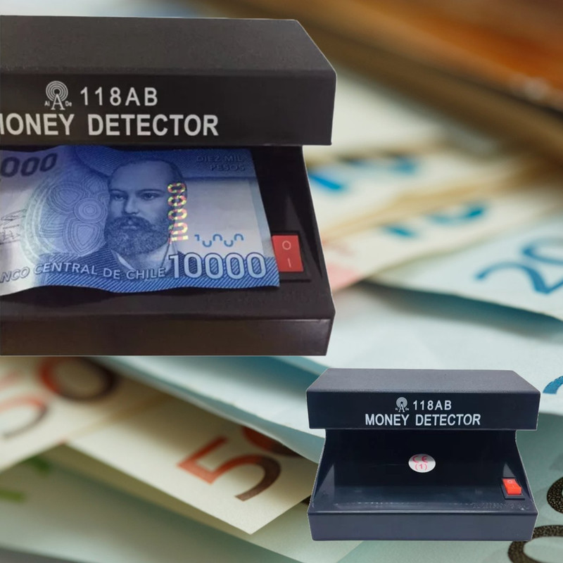MÁQUINA DETECTORA ZVE BILLETES FALSOS LUZ VIOLETA LAU - 3