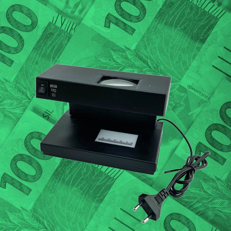 DETECTOR ZVE PROBADOR BILLETES FALSOS LUZ ULTRAVIOLETA UV LAU - 2