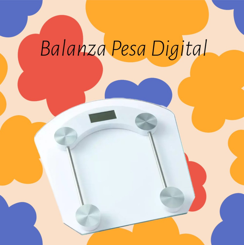 BÁSCULA PESO BAÑO DIGITAL HOGAR CORPORAL LCD SENSOR LAU MULTICOLOR - 7