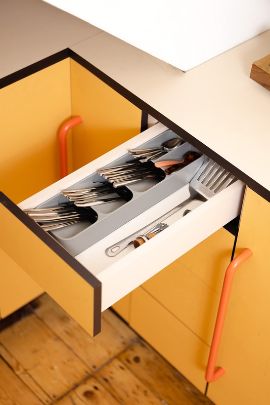 SET 2 ORGANIZADOR PORTA CUBIERTOS UTENSILIOS CAJÓN LAU - 5
