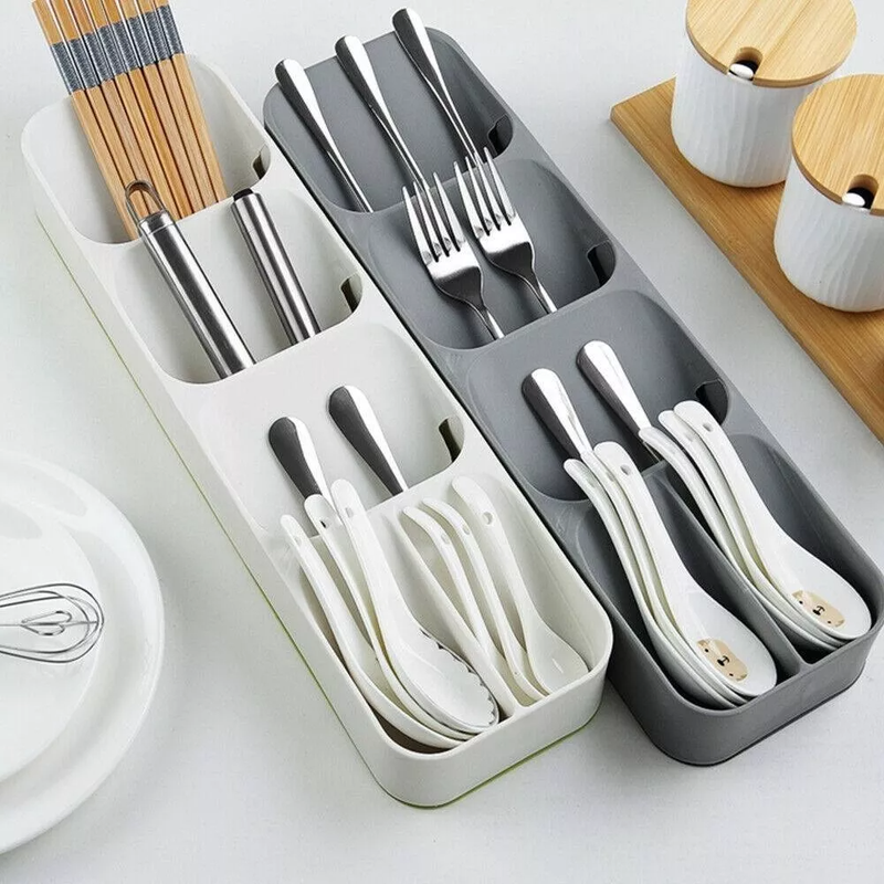 SET 2 ORGANIZADOR PORTA CUBIERTOS UTENSILIOS CAJÓN LAU - 7