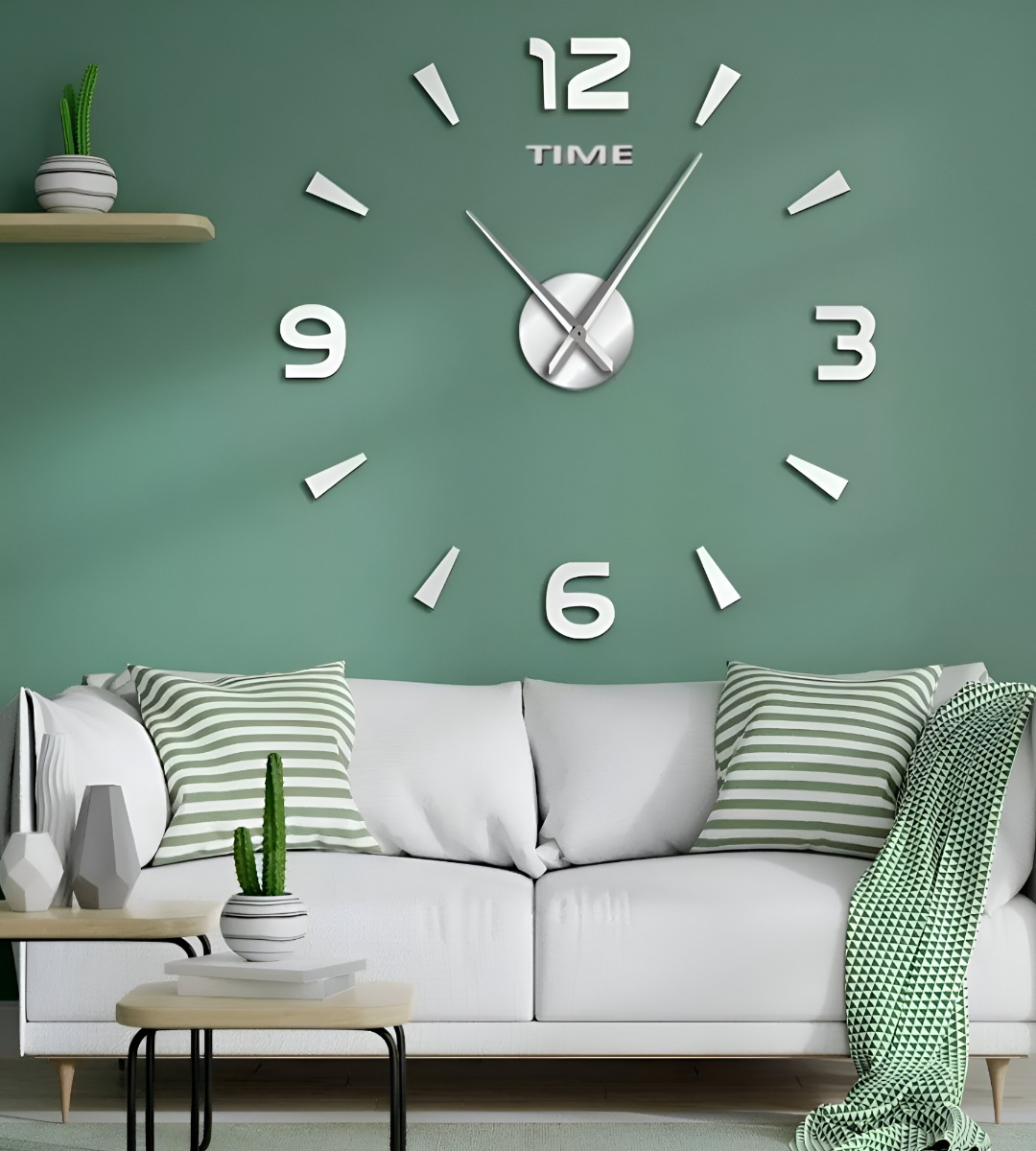 RELOJ PARED 3D ACRÍLICO GRANDE MODERNO DECORACIÓN HOGAR JHN - 2