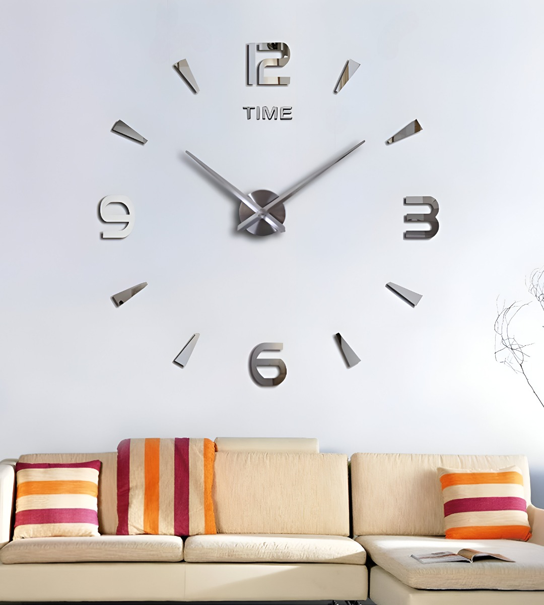 RELOJ PARED 3D ACRÍLICO GRANDE MODERNO DECORACIÓN HOGAR JHN - 3