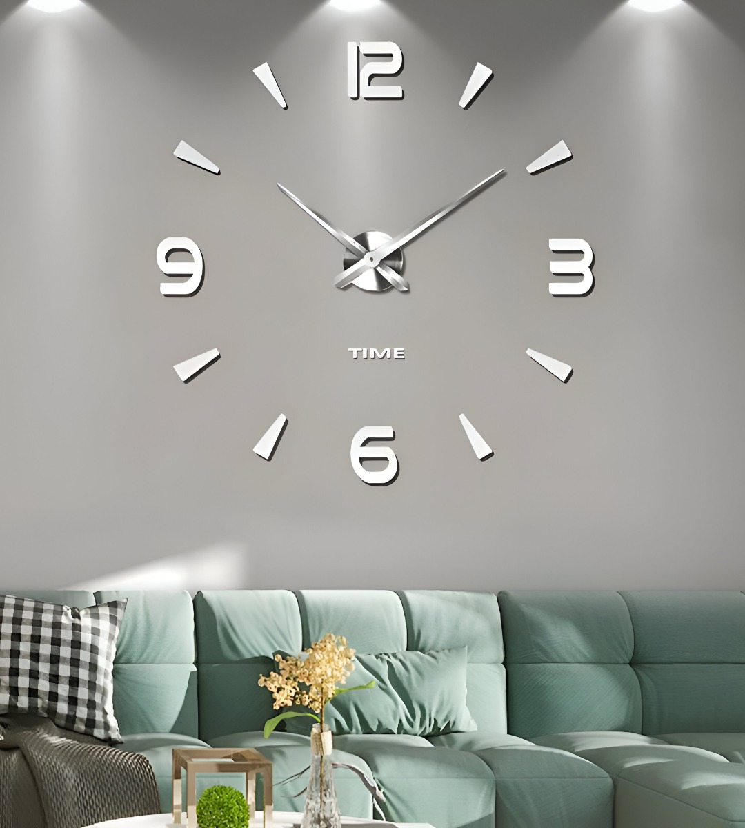 RELOJ PARED 3D ACRÍLICO GRANDE MODERNO DECORACIÓN HOGAR JHN - 5