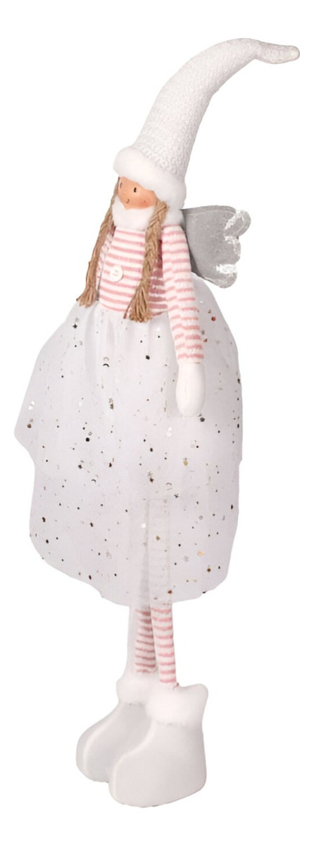 DECORACIÓN ÁNGEL NAVIDAD DE PIE 79 CM TRENZADO ESTRELLA JHN - 3
