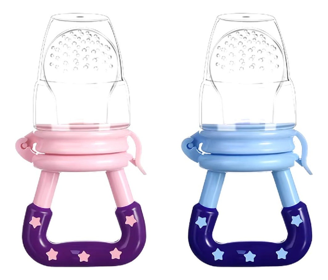 SET 4 CHUPETES COMEDOR ALIMENTADOR REPUESTO BEBE LAU MULTICOLOR SILICONA - 9
