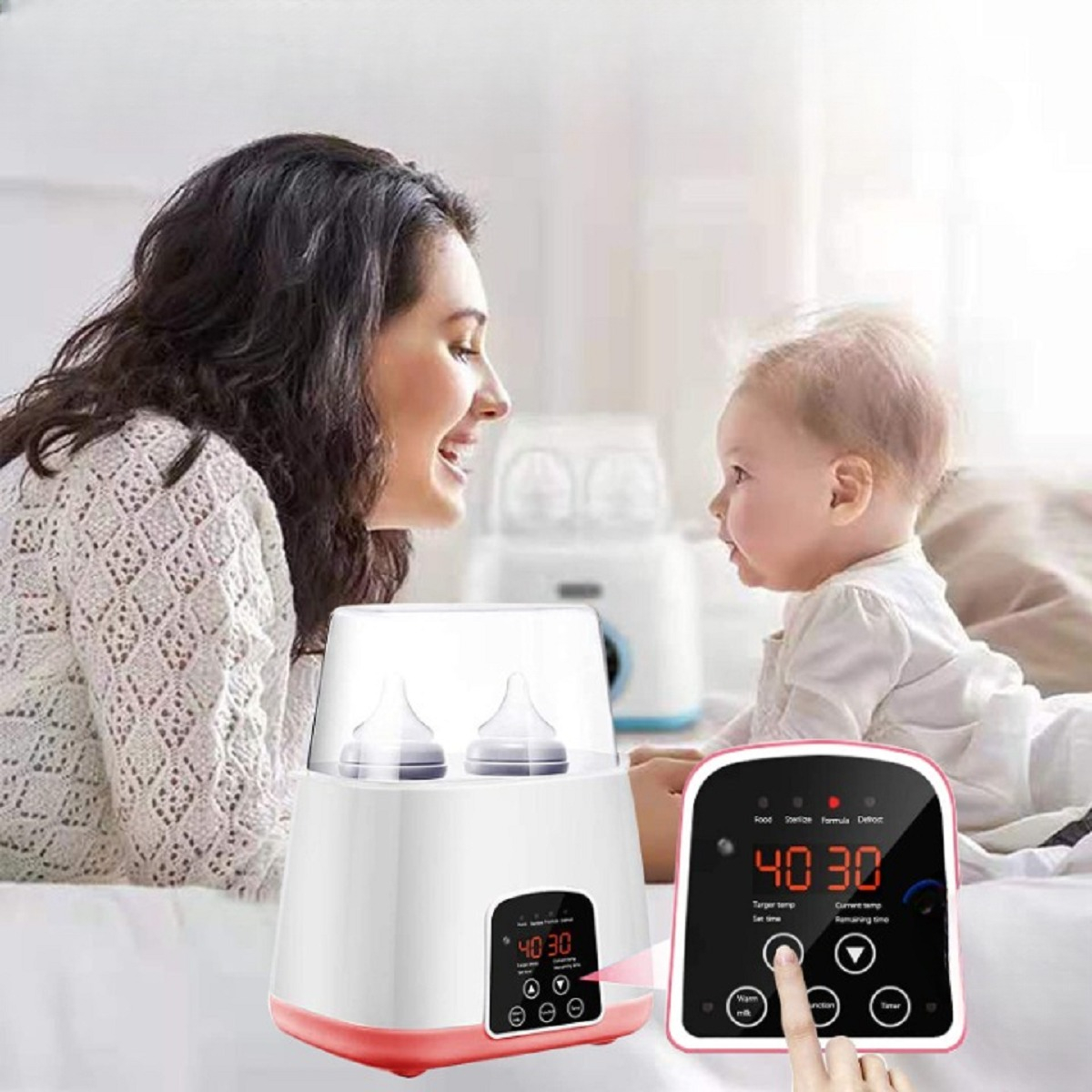 CALIENTA MAMADERA BIBERON ESTERILIZADOR BEBES LAU MULTICOLOR - 7