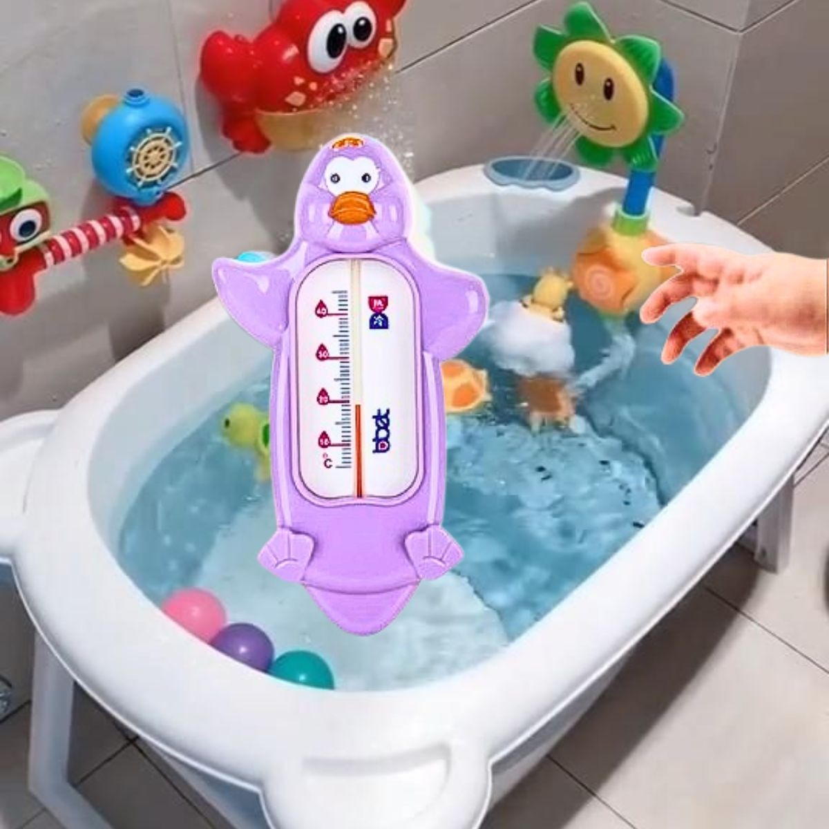 SET 7 TERMOMETROS AGUA DUCHA BAÑO DIVERTIDO NIÑOS LAU - 3