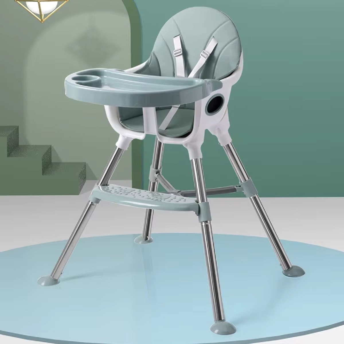SILLA COMER PLEGABLE MULTIFUNCIONAL NIÑOS BEBES LAU - 8