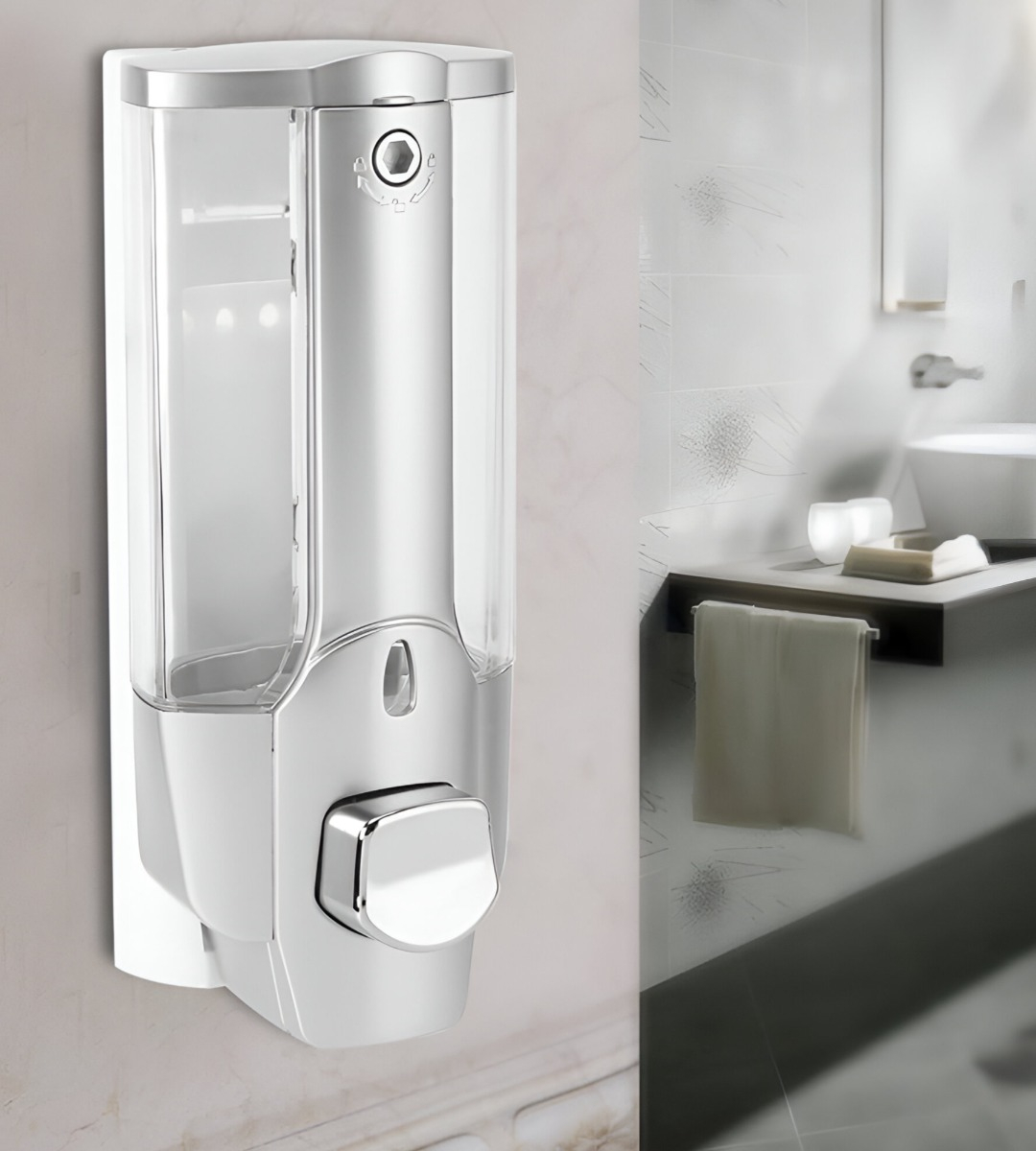 DISPENSADOR JABÓN LÍQUIDO DESPACHADOR LOCIÓN PARED GEL JHN - 9