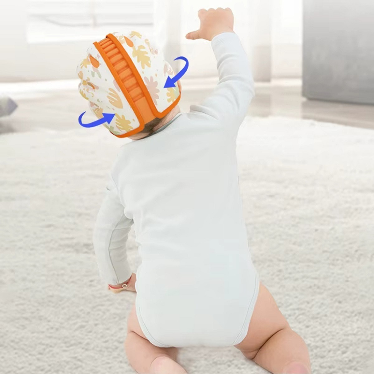 CASCOS ANTIGOLPES DISEÑO LEON PROTECTOR SUAVE BEBES LAU - 5