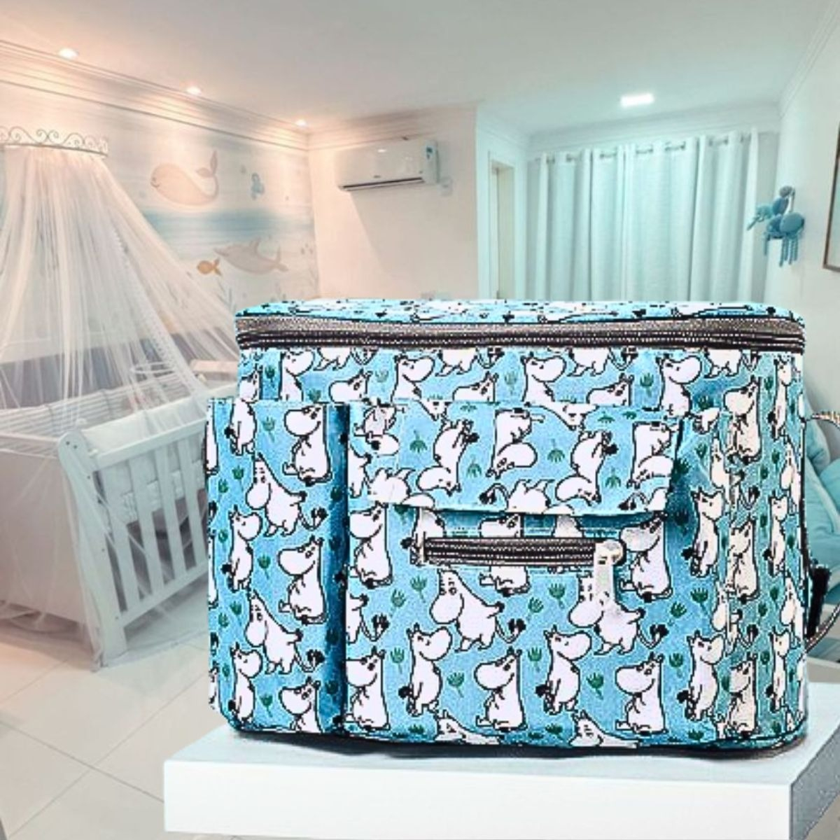 MOCHILA PAÑALERA BOLSO MATERNAL IMPERMEABLE MAMA BEBE LAU - 2