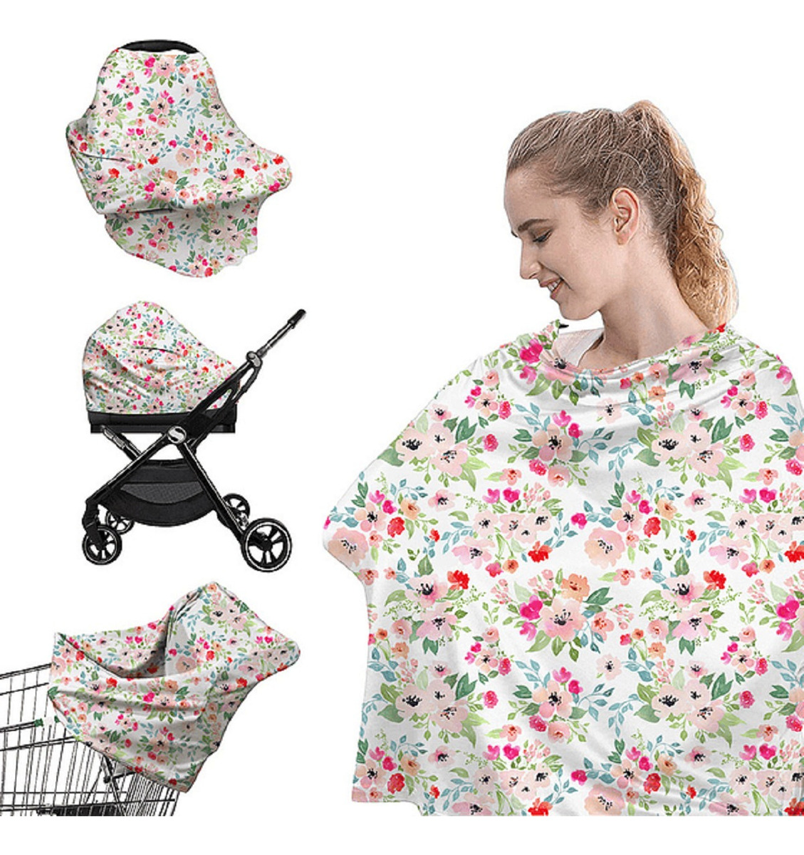 FUNDA MULTIFUNCIONAL AJUSTABLE CARRITO LACTANCIA BEBE LAU - 1