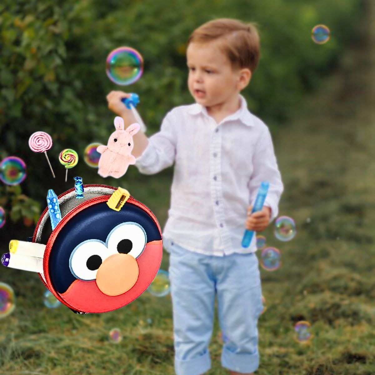 BILLETERA INFANTIL ELMO MODERNO SINTÉTICO PRACTICO NIÑA LAU - 8