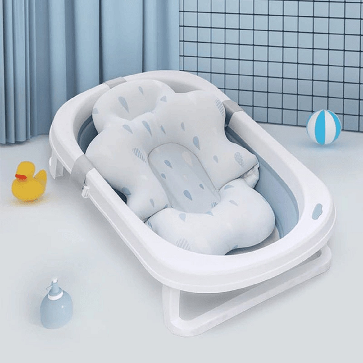 ALMOHADA COJIN APOYO TINA BAÑO DISEÑO NUBE BEBES LAU - 3