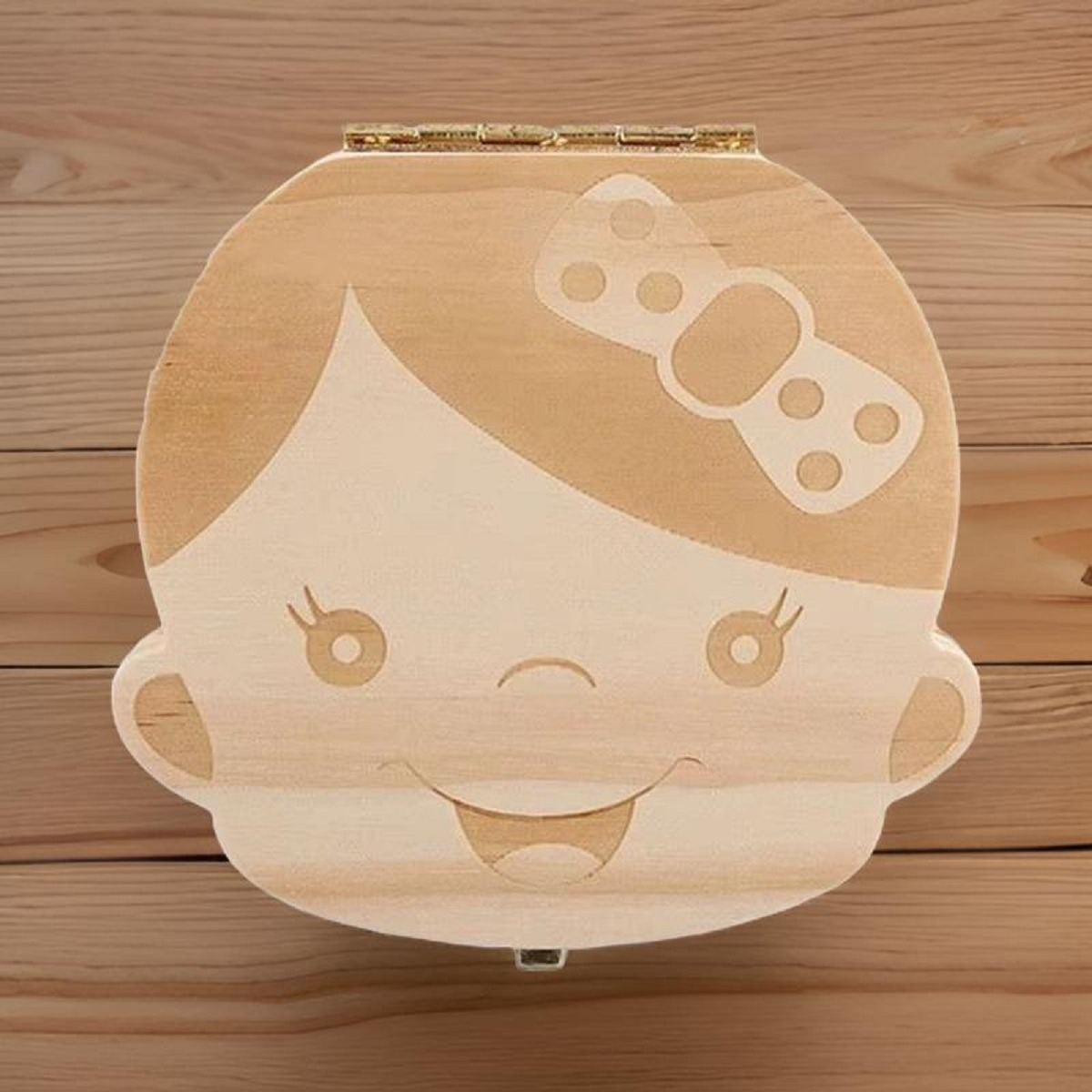 SET 3 CAJA MADERA GUARDAR DIENTE LECHE RECUERDO NIÑOS LAU - 2