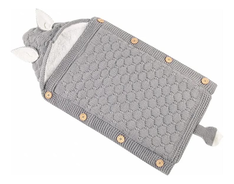 SACO DORMIR INVIERNO CARRITO TEJIDO CAPUCHA BEBES NIÑOS LAU - 2