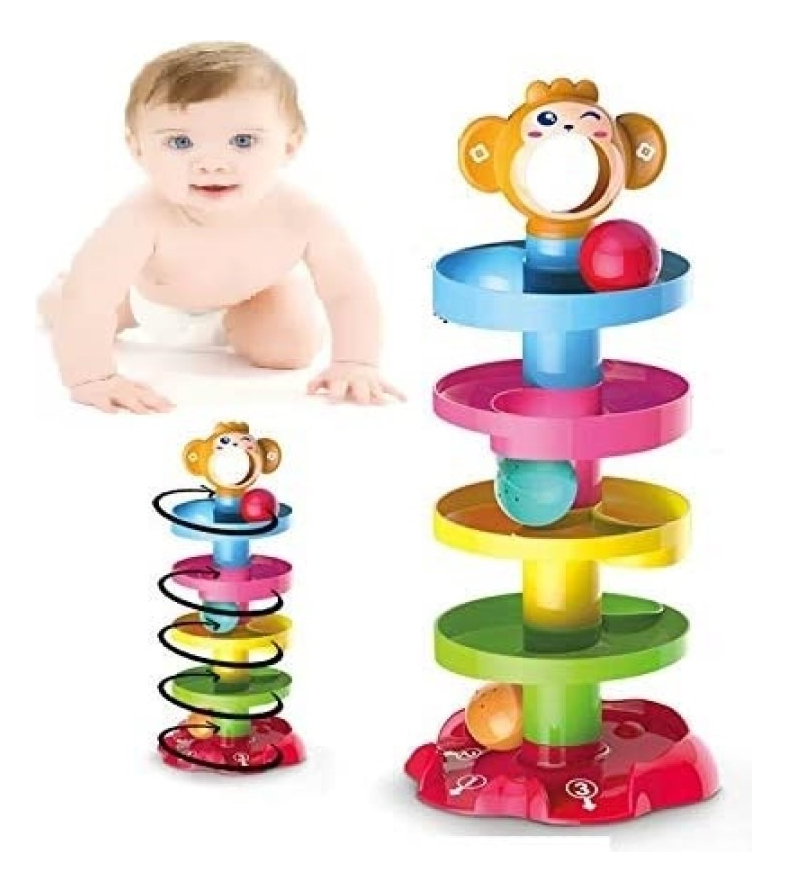 JUGUETE TORRE GIRATORIA RAMPA DIVERTIDO NIÑOS BEBE LAU - 1