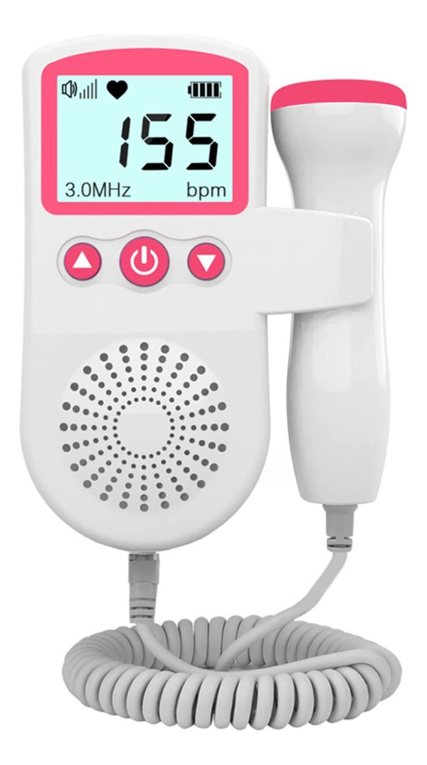 MONITOR CARDÍACO CORAZÓN DETECTOR SONAR FETAL MINI BEBE LAU - 1
