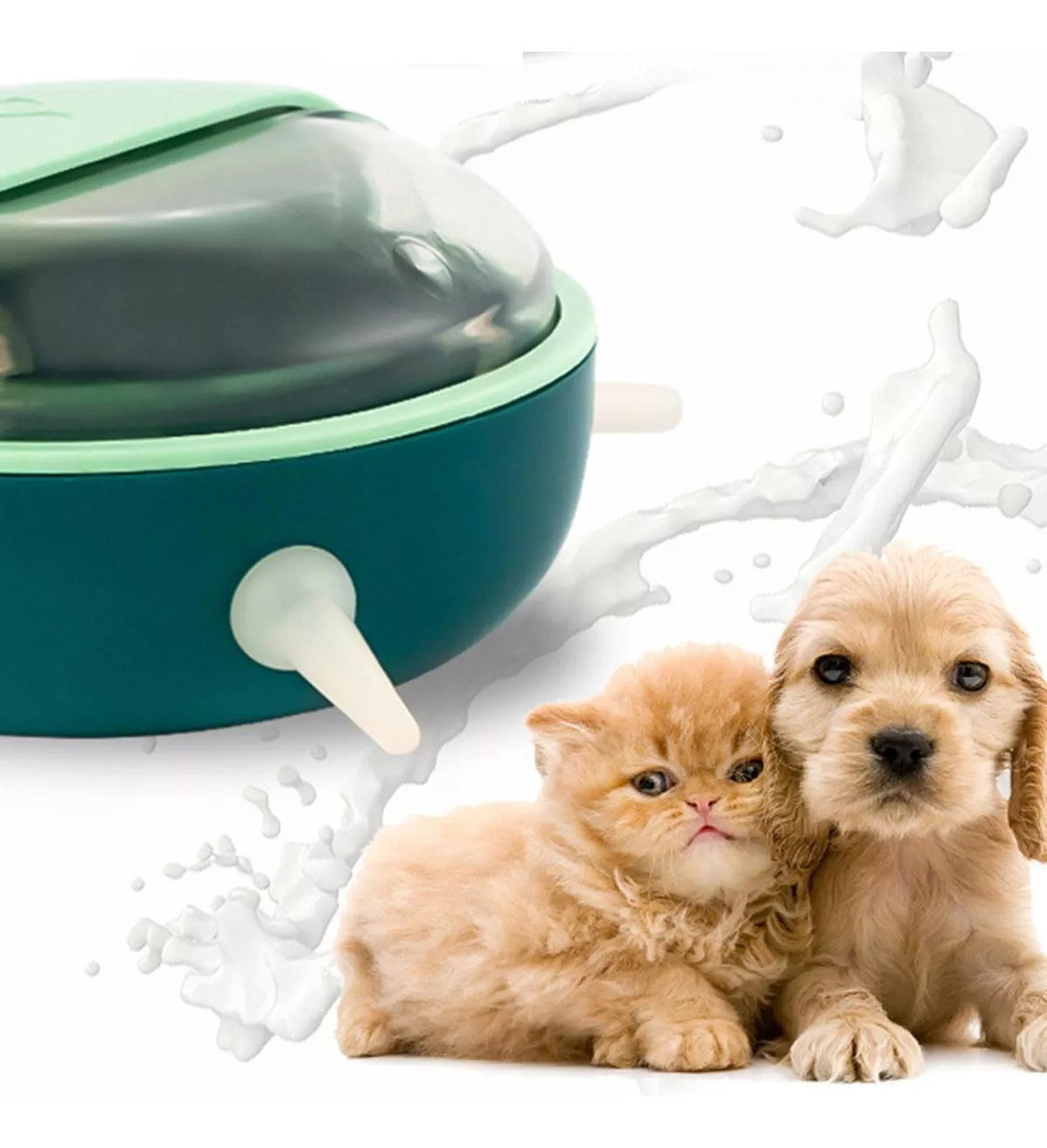 COMEDOR DISPENSADOR LECHE CACHORROS COMIDA GATOS PERROS LAU - 9