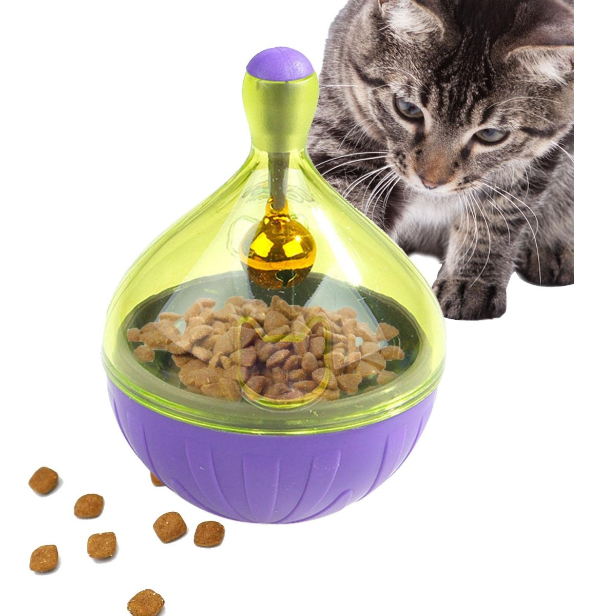 JUGUETE INTERACTIVO DISPENSADOR COMIDA PERRO GATO RONDON - 6