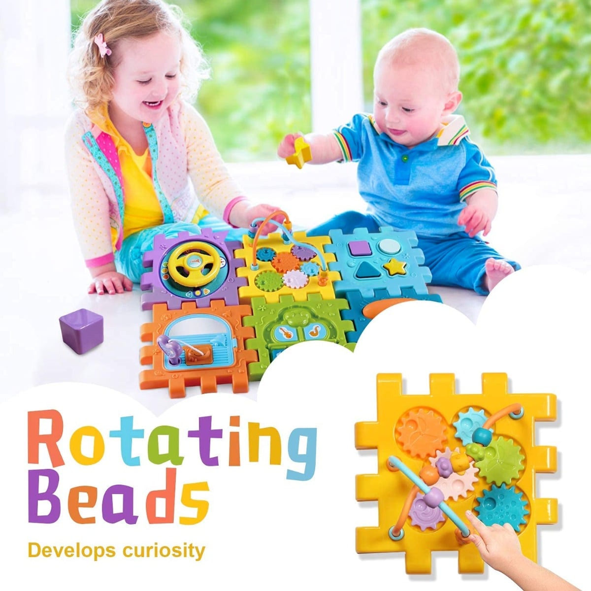 CUBO ACTIVIDADES NIÑOS APRENDIZAJE 6EN1 JUGUETE MUSICA LAU - 3