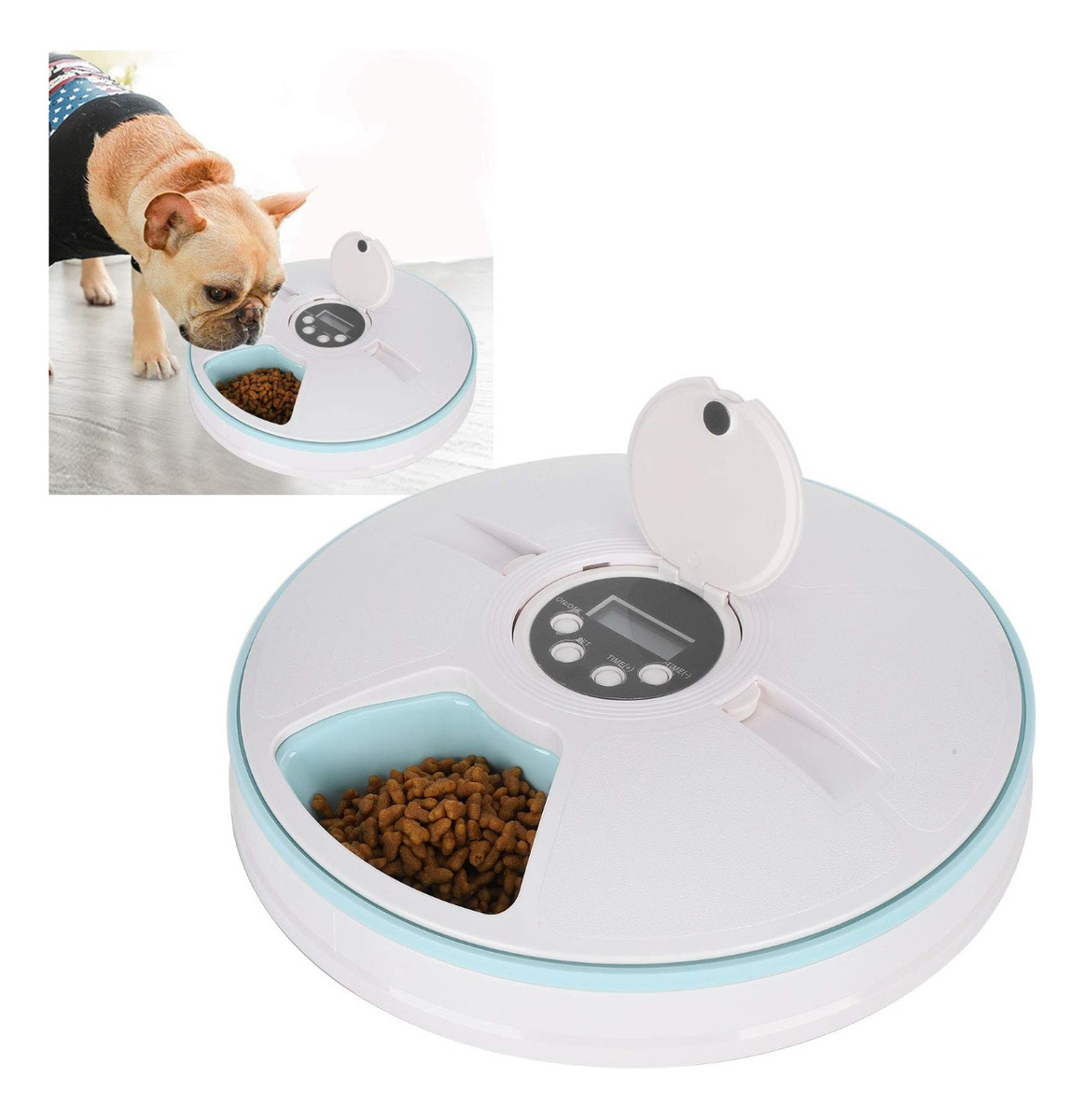 COMEDERO AUTOMÁTICO ALIMENTO MASCOTAS TEMPORIZADOR LAU - 2