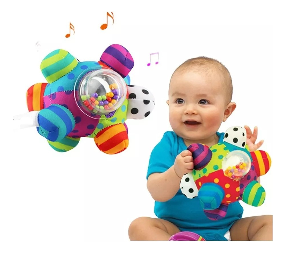SONAJEROS SENSORIALES PELUCHE DESARROLLO BEBES LAU - 10
