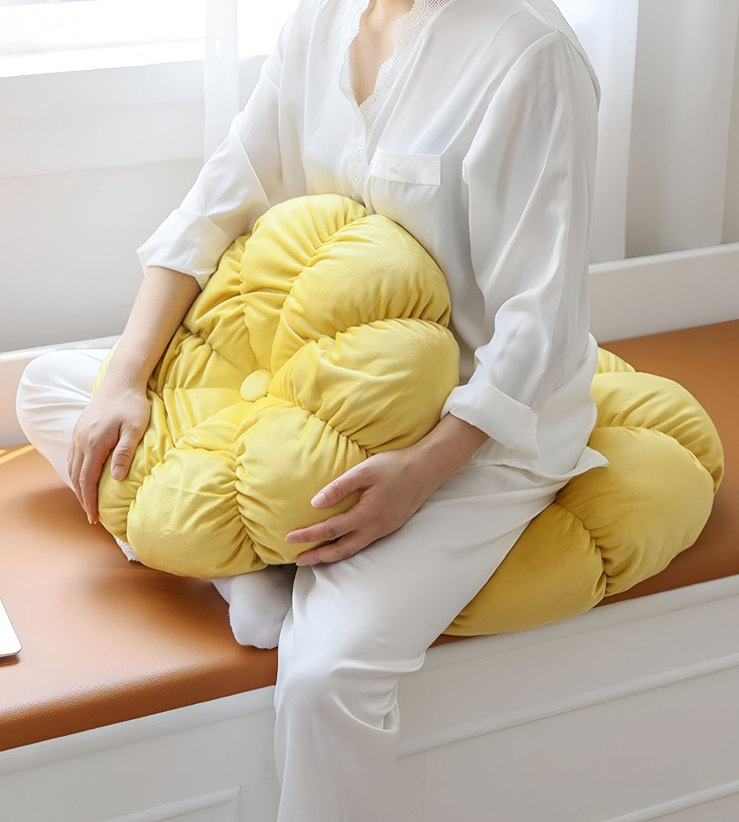 COJÍN REDONDO ALMOHADA CALABAZA DECORACIÓN HOGAR JHN - 4