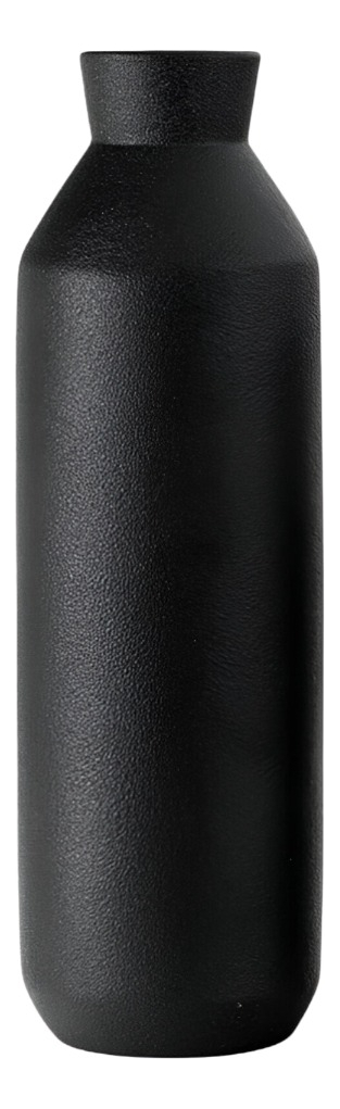 FLORERO DECORATIVO JARRÓN CERÁMICA ALTO MESA NEGRO JHN - 1