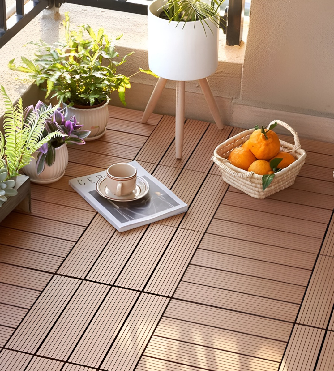 SET MACETAS PLANTA PATAS INTERIOR EXTERIOR FLORES BLANCA JHN - 8