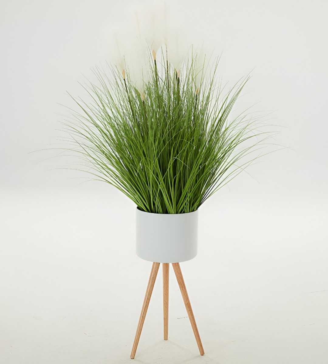 SET MACETAS PLANTA PATAS INTERIOR EXTERIOR FLORES BLANCA JHN - 9