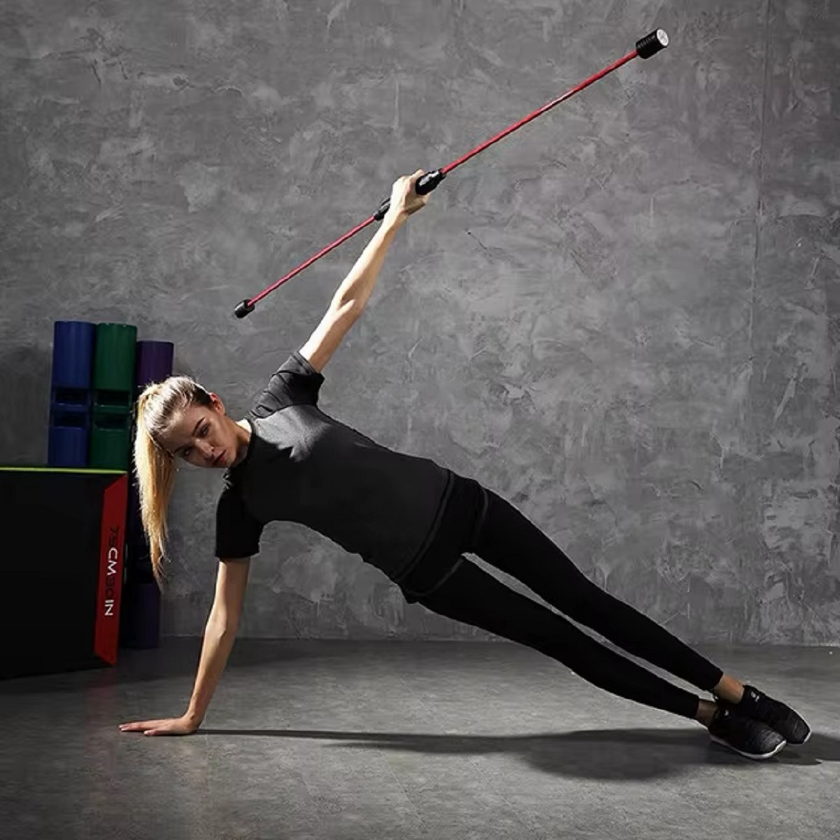 BARRA ELÁSTICA FITNESS ENTRENAMIENTO VIBRACIÓN ALTA LAU - 6
