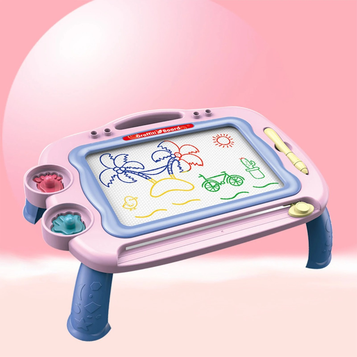 TABLERO JUEGO PIZARRA MAGICA SOPORTE PARA NIÑOS LAU - 2
