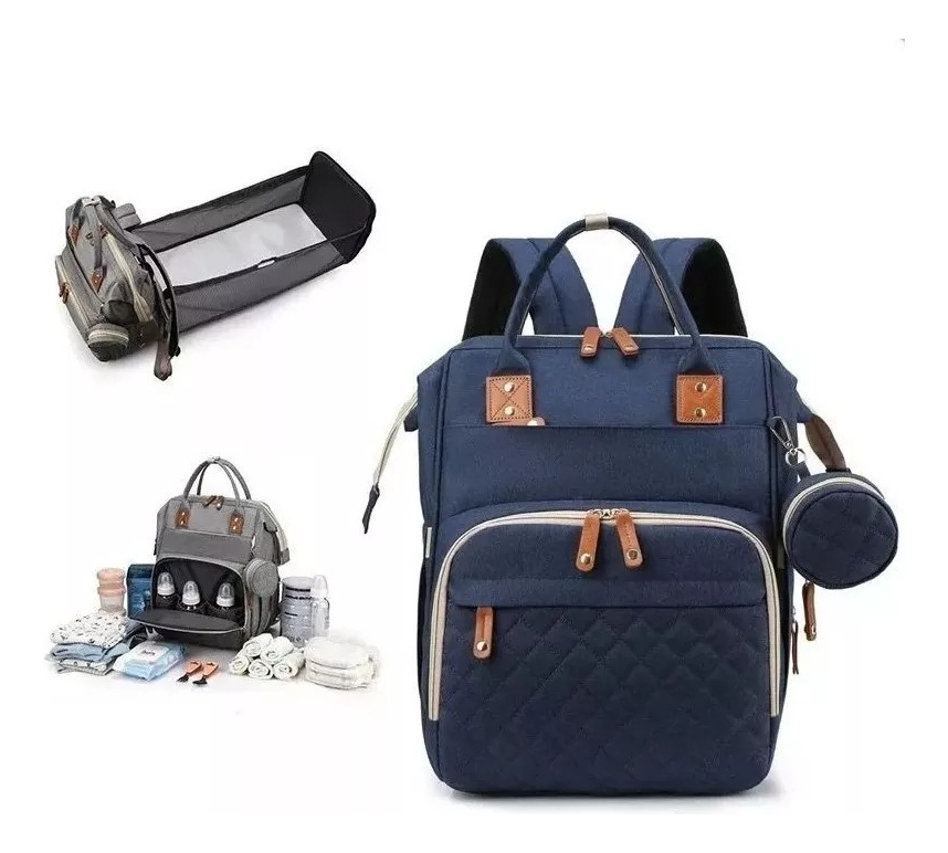 MOCHILA PAÑALERA PORTÁTIL VIAJE IMPERMEABLE MAMA BEBÉ LAU - 2