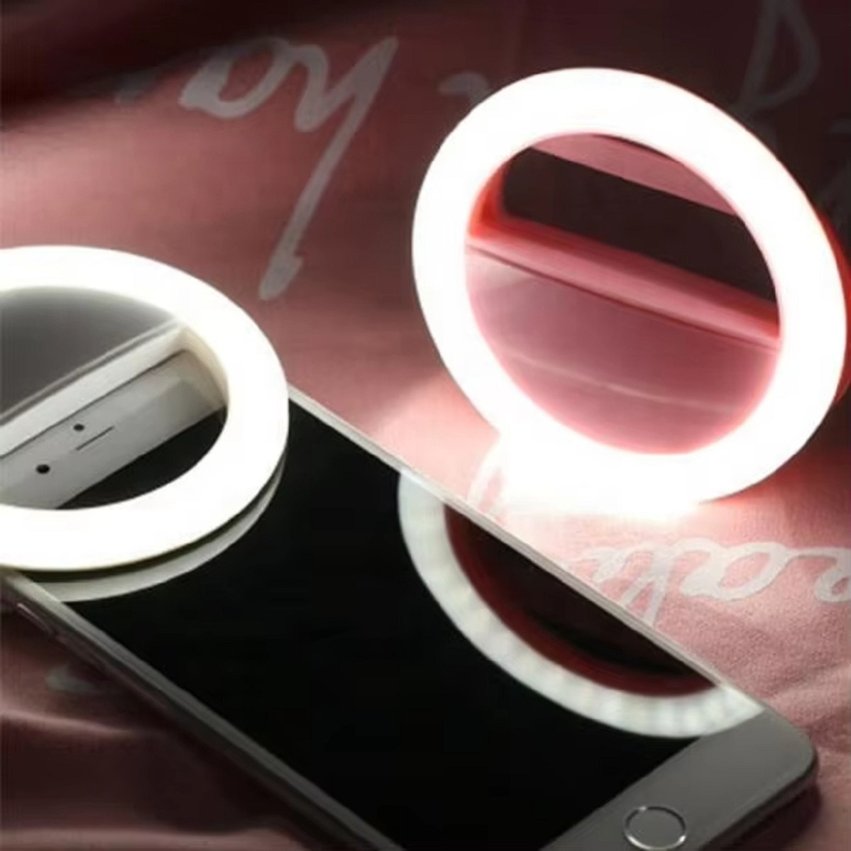 SET 5 ARO FLASH LUZ SELFIE RECARGABLE TELÉFONO CELULAR LAU - 6