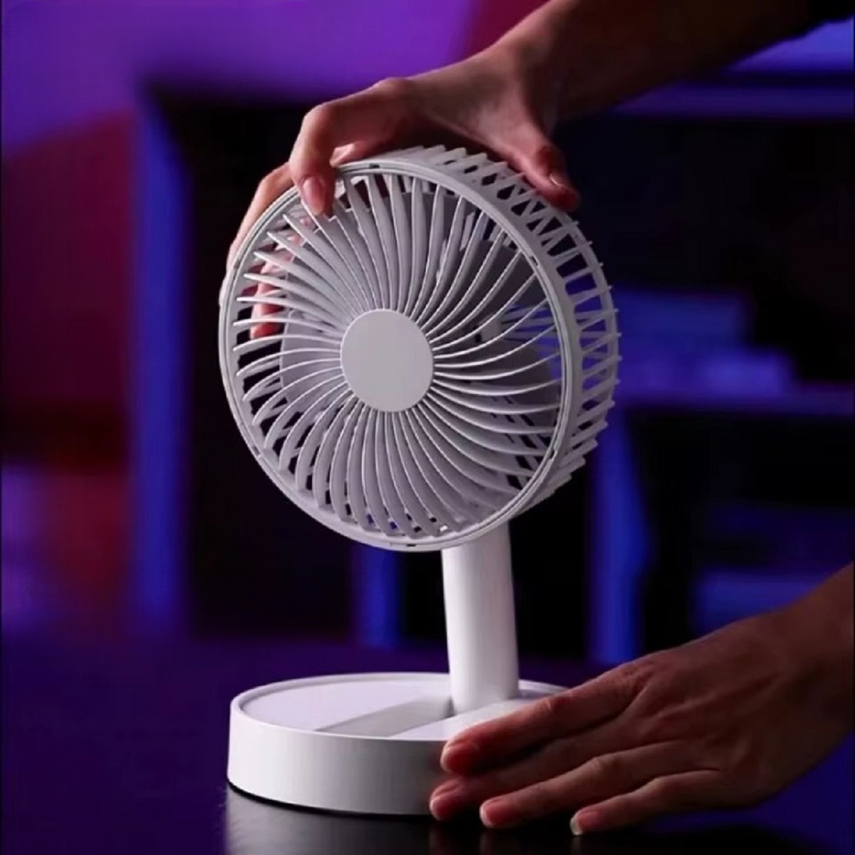 MINIVENTILADOR PORTÁTIL RECARGABLE SOPORTE HOGAR LAU - 9