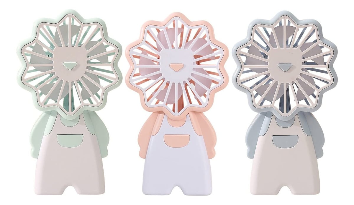 SET 2 MINI VENTILADOR PORTATIL ASTRONAUTA RECARGABLE USB LAU - 1