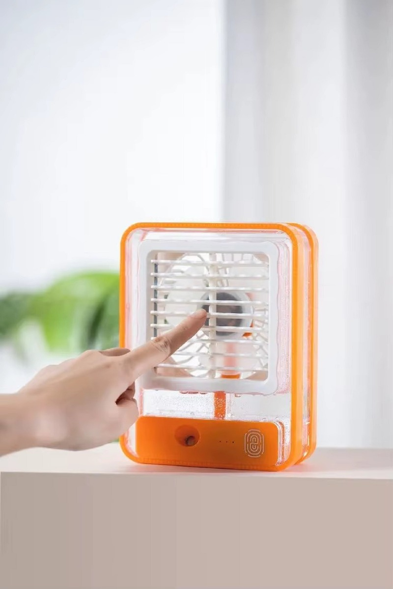 MINI ENFRIADOR AMBIENTE PORTÁTIL LUZ LED RECARGABLE LAU - 10