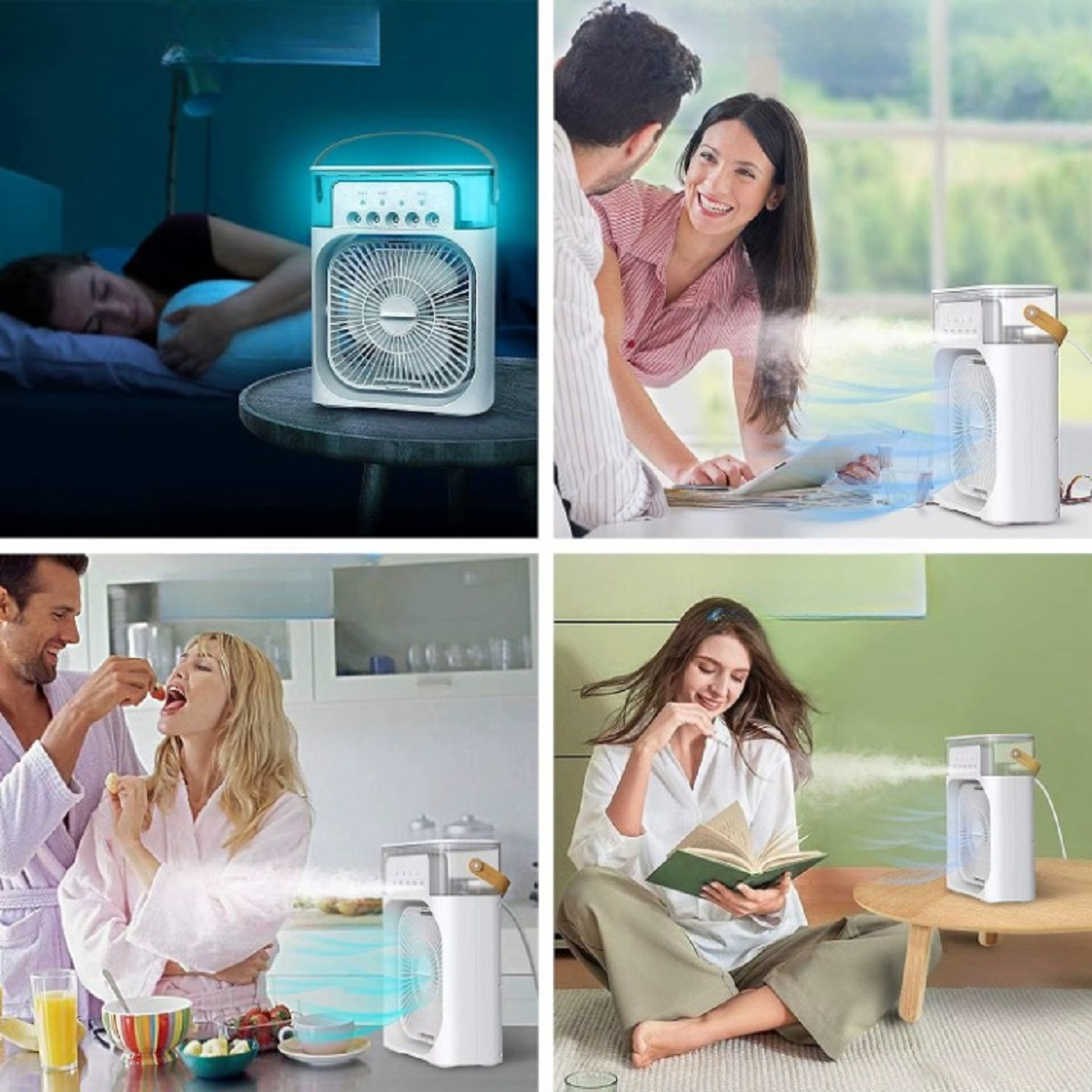 ENFRIADOR AGUA PORTÁTIL AIRE RECARGABLE HUMIDIFICADOR LAU - 7