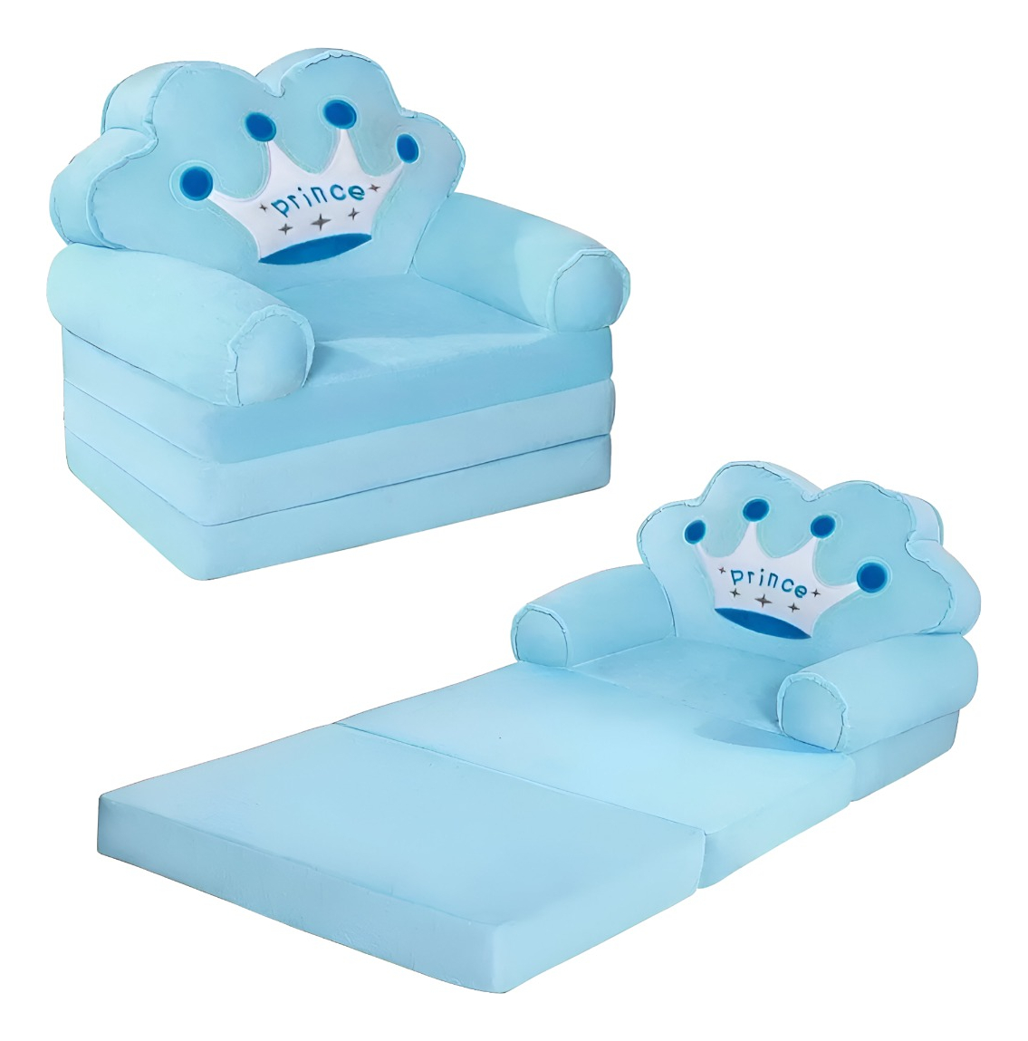 SOFÁ CAMA TRIPLE PLEGABLE NIÑOS SILLA REPOSABRAZOS JHN - 3