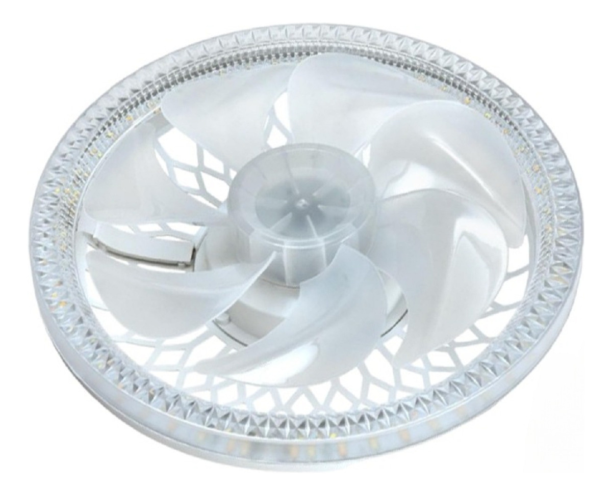 VENTILADOR TECHO LUZ LED DISEÑO MINIMALISTA HOGAR LAU - 1