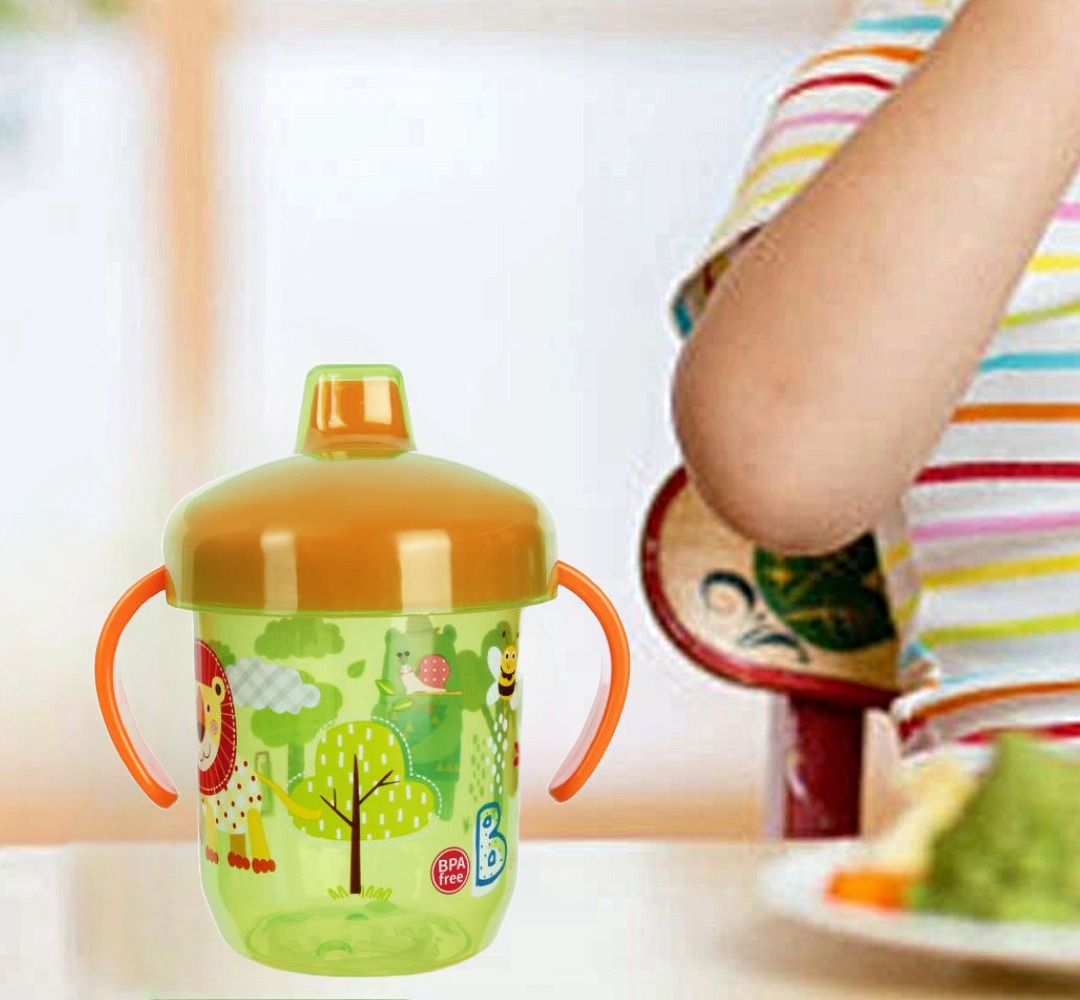 SET 4 VASOS PLASTICOS ESTAMPADO ANTIDERRAME NIÑOS LAU - 6