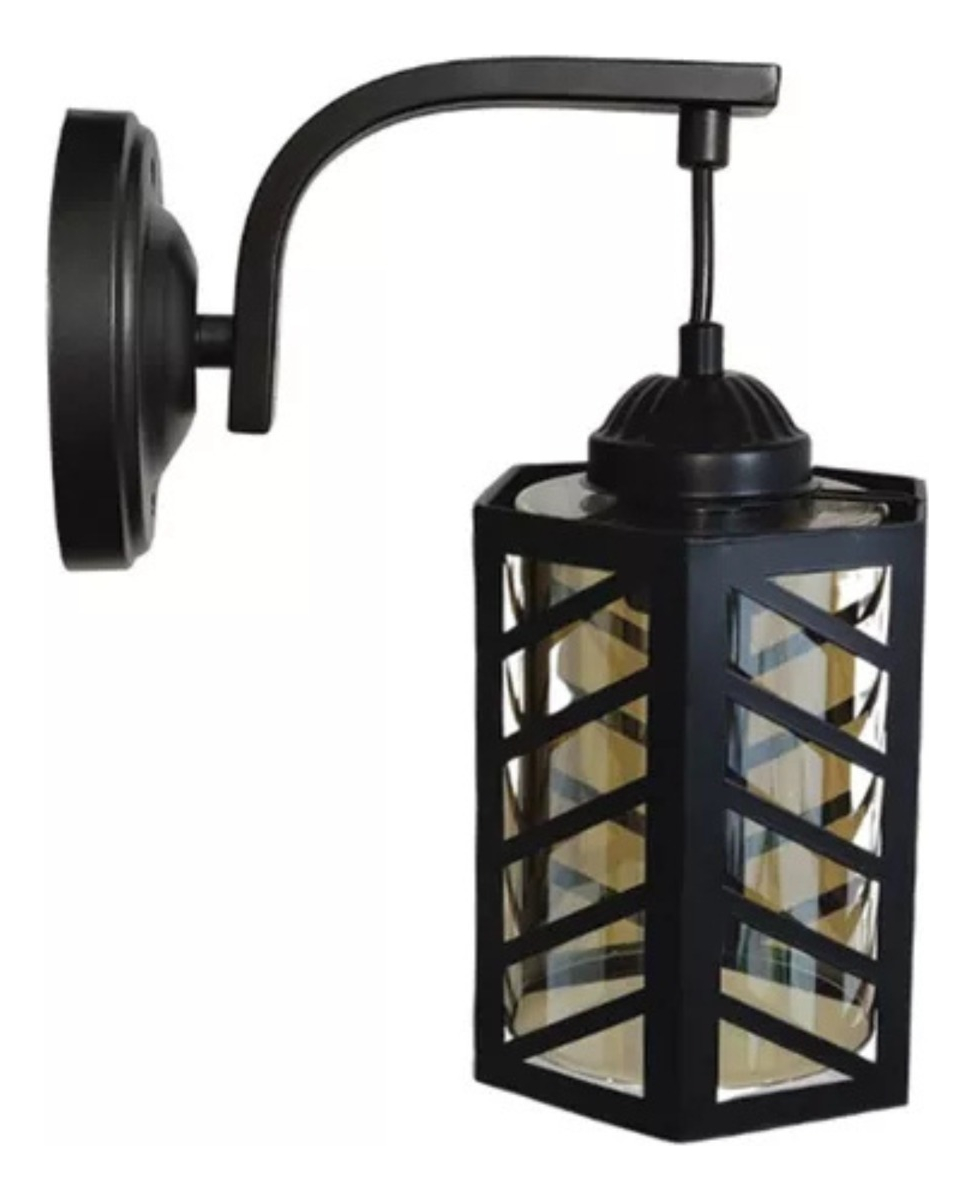 LAMPARA TECHO PARED JAULA HEXAGONAL MODERNA HOGAR LAU - 2