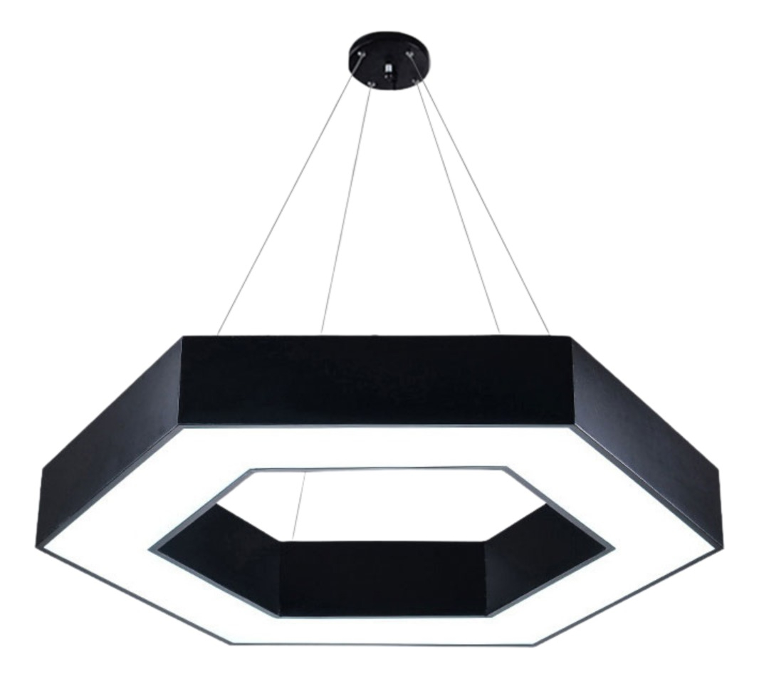 LAMPARA COLGANTE HEXAGONAL LED MINIMALISTA HOGAR SALA LAU - 1