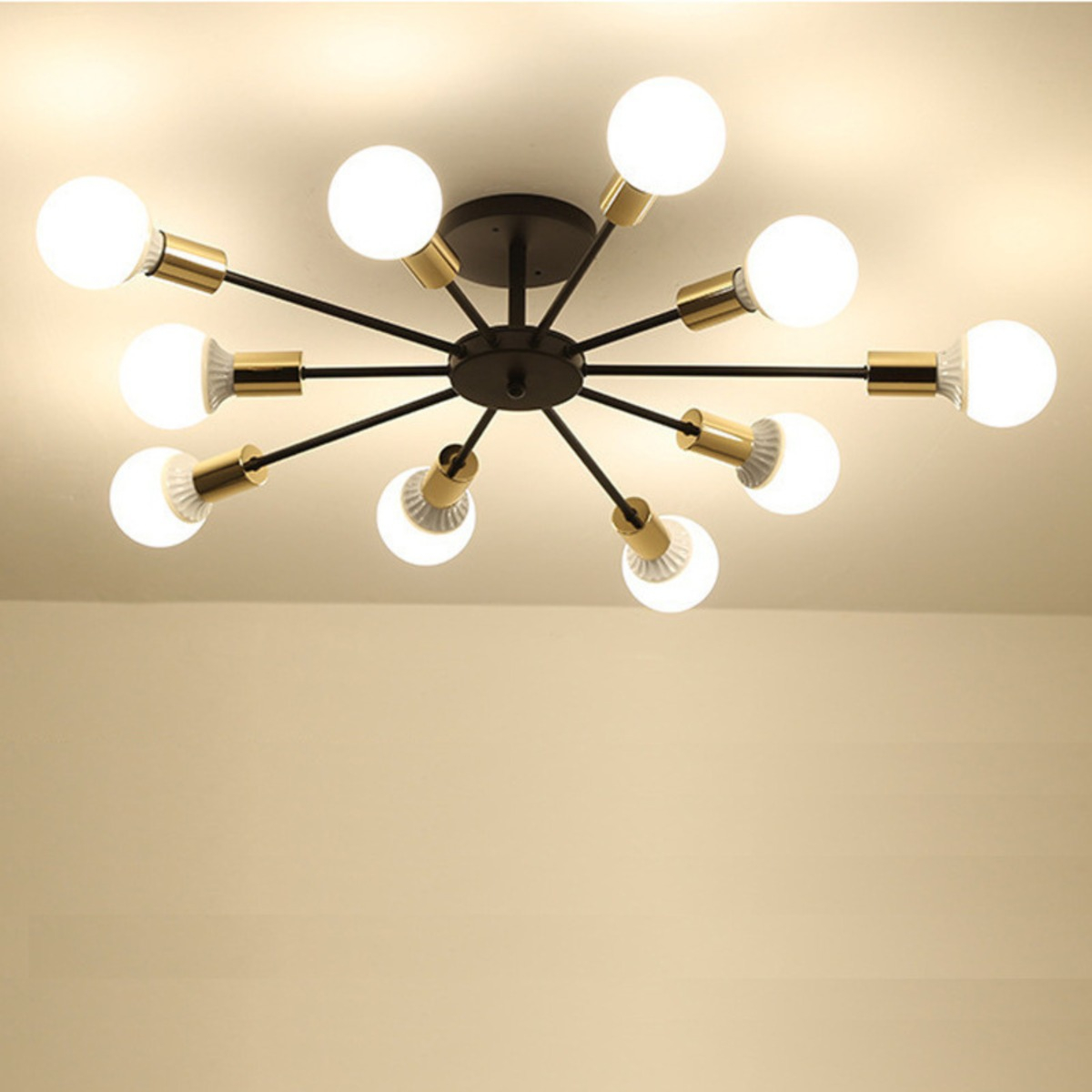 LAMPARA COLGANTE ARAÑA SPUTNIK RETRO VINTAGE SALA HOGAR LAU - 7