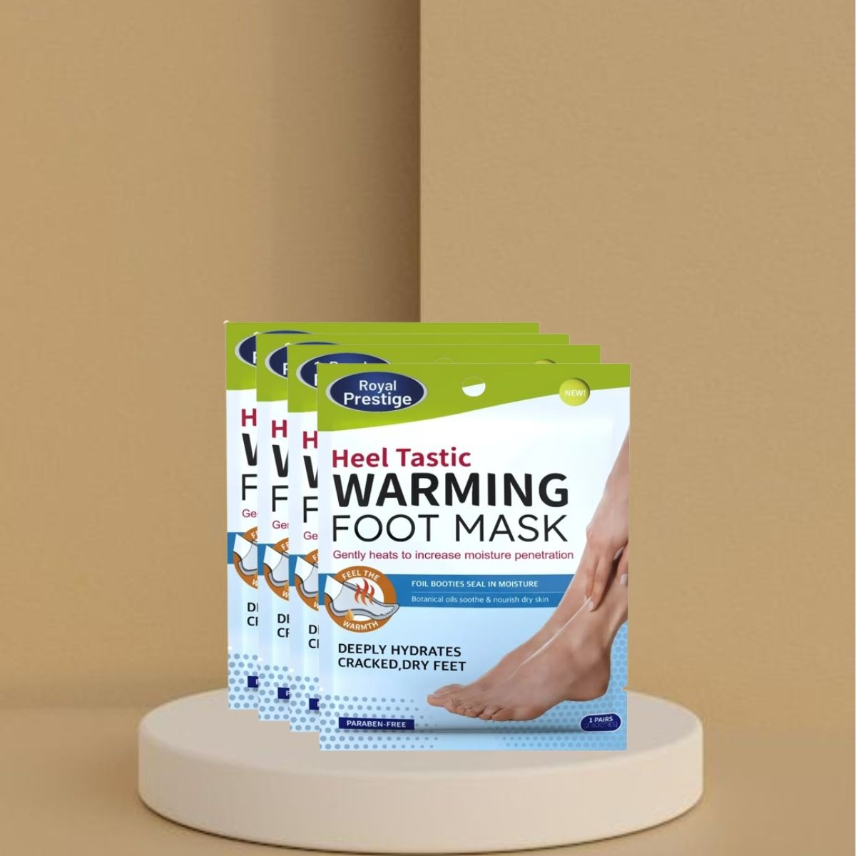 MASCARILLA PIES EFECTO CALOR HIDRATACIÓN PROFUNDA 3 PACK JHN - 2