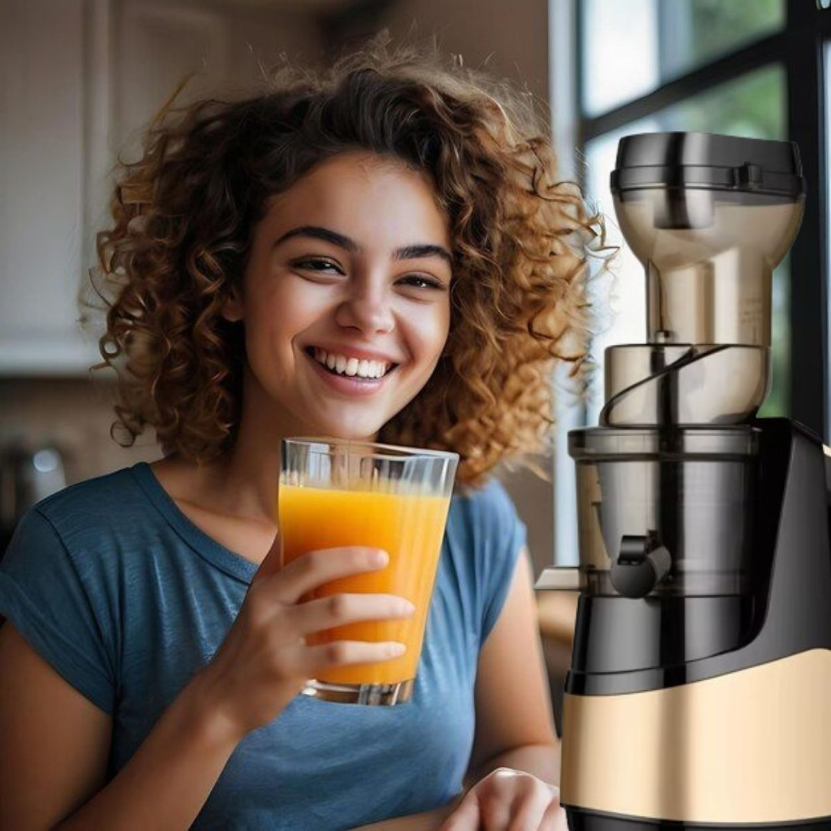 EXPRIMIDOR JUGO EXTRACTOR COMPACTO MULTIFUNCIONAL JHN - 4