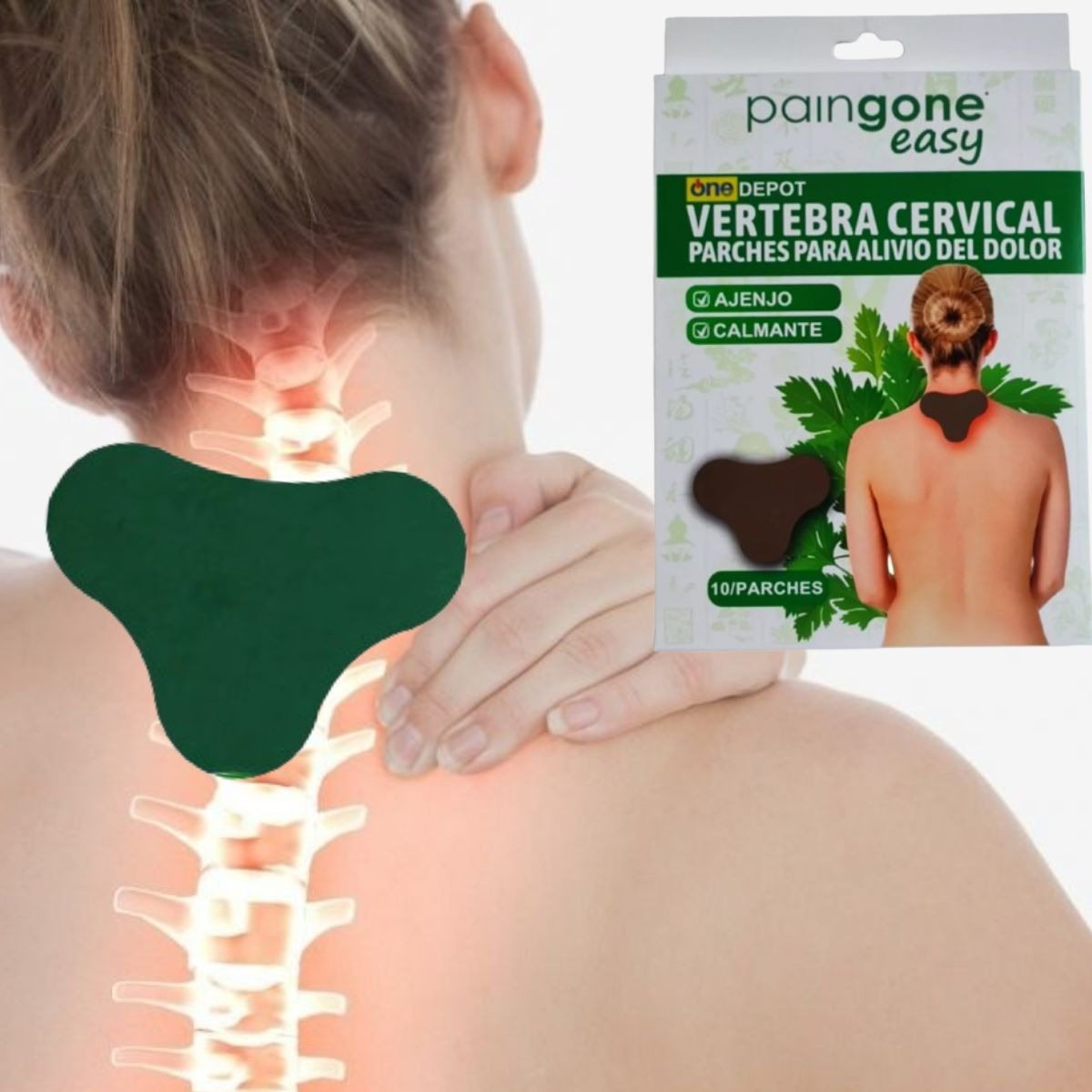 PARCHES CALOR ALIVIO DOLOR CUELLO HOMBROS 7 PACK JHN - 4