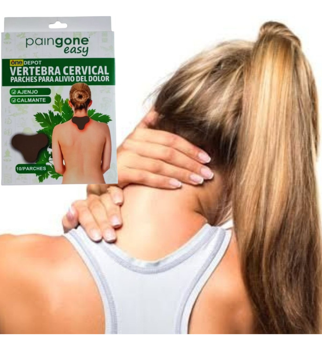 PARCHES CALOR ALIVIO DOLOR CUELLO HOMBROS 7 PACK JHN - 8